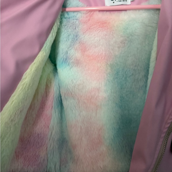 Lola + The Boys Pink Jacket with Rainbow and Pearls - Picture 7 of 10